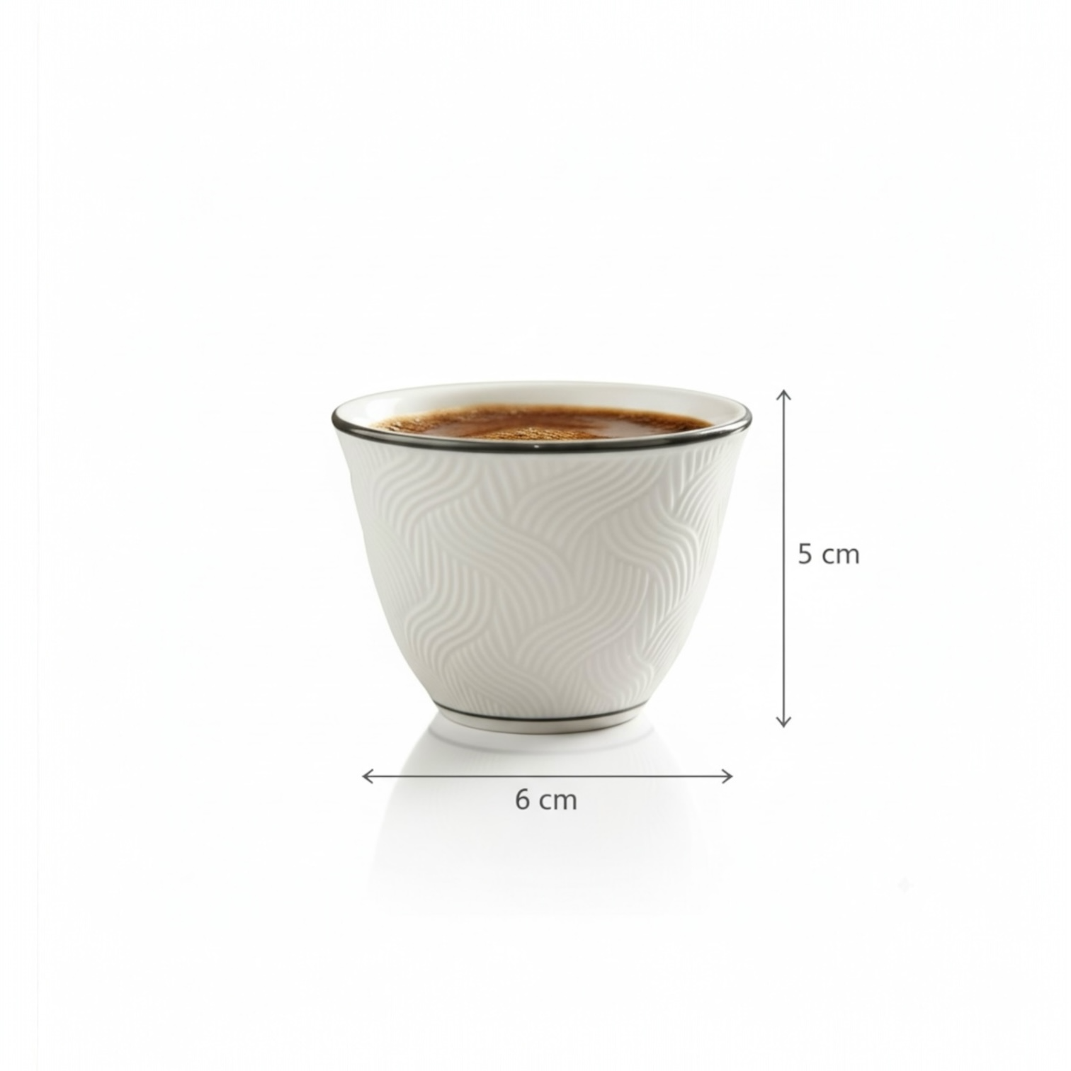 Cawa Arabic Coffee Cups Set S/Line – 12 Pieces (80cc) - Mawaeen