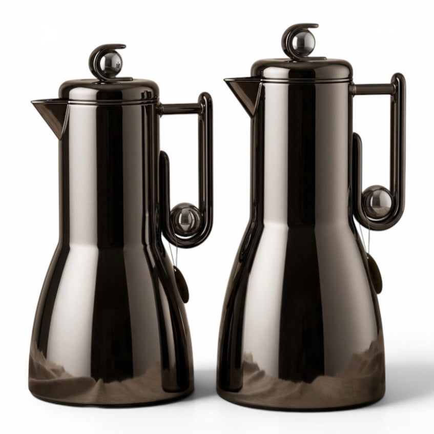 Al Marjan Flask Set Chrome/Silver - 1L + 1L