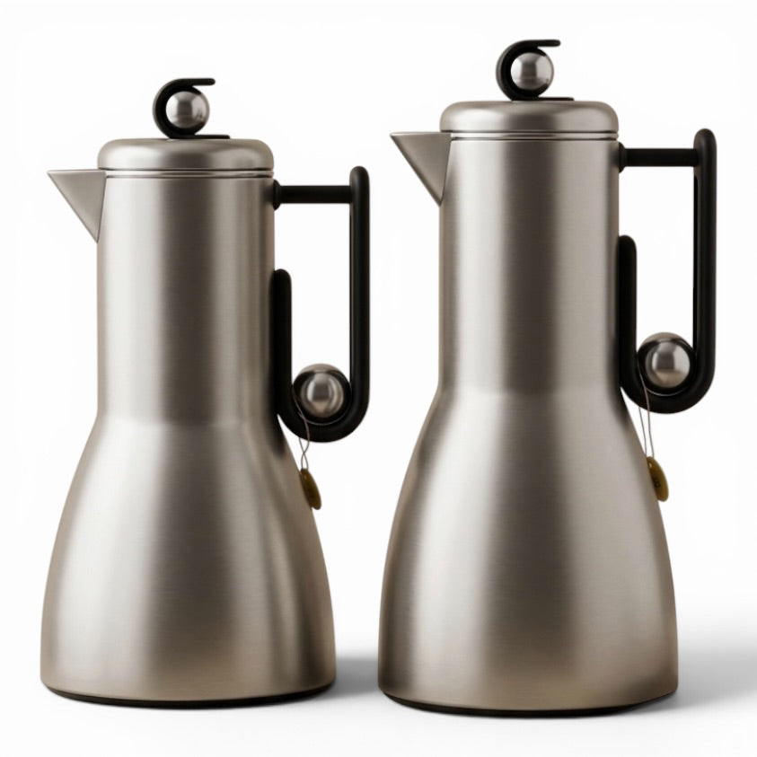 Al Marjan Flask Set M/Silver black - 1L + 1L