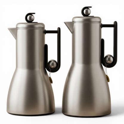 Al Marjan Flask Set M/Silver black - 1L + 1L