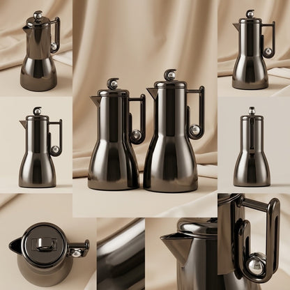 Al Marjan Flask Set Chrome/Silver - 1L + 1L
