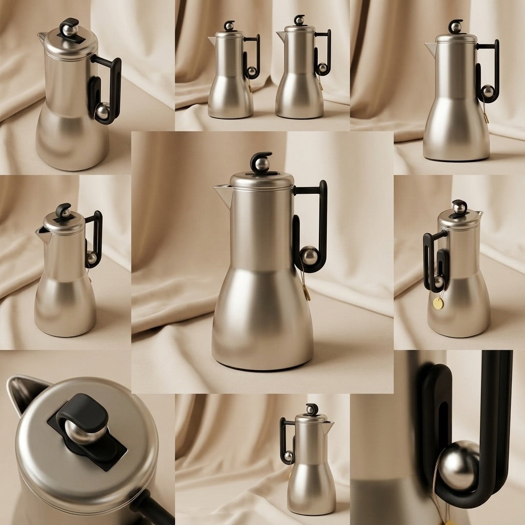 Al Marjan Flask Set M/Silver black - 1L + 1L