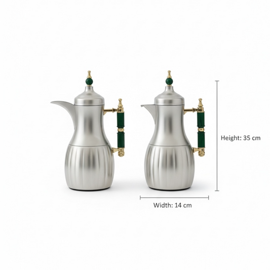 Premium Modern Dallah Set – Elegant Contemporary Design (1L + 1L)