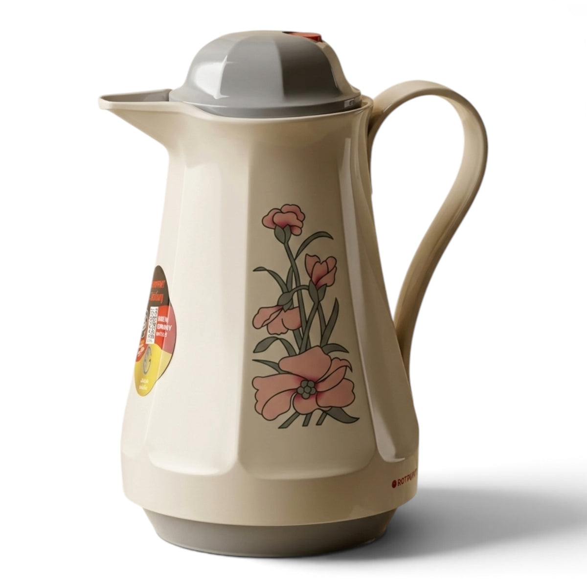 Rotpunkt German Vacuum Flask – 430 - WEI Decor Flower GZK (1.0 Liter)