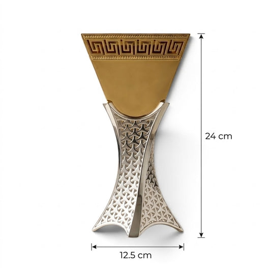 Luxury Gold & Silver Greek Key Incense Burner – (M)