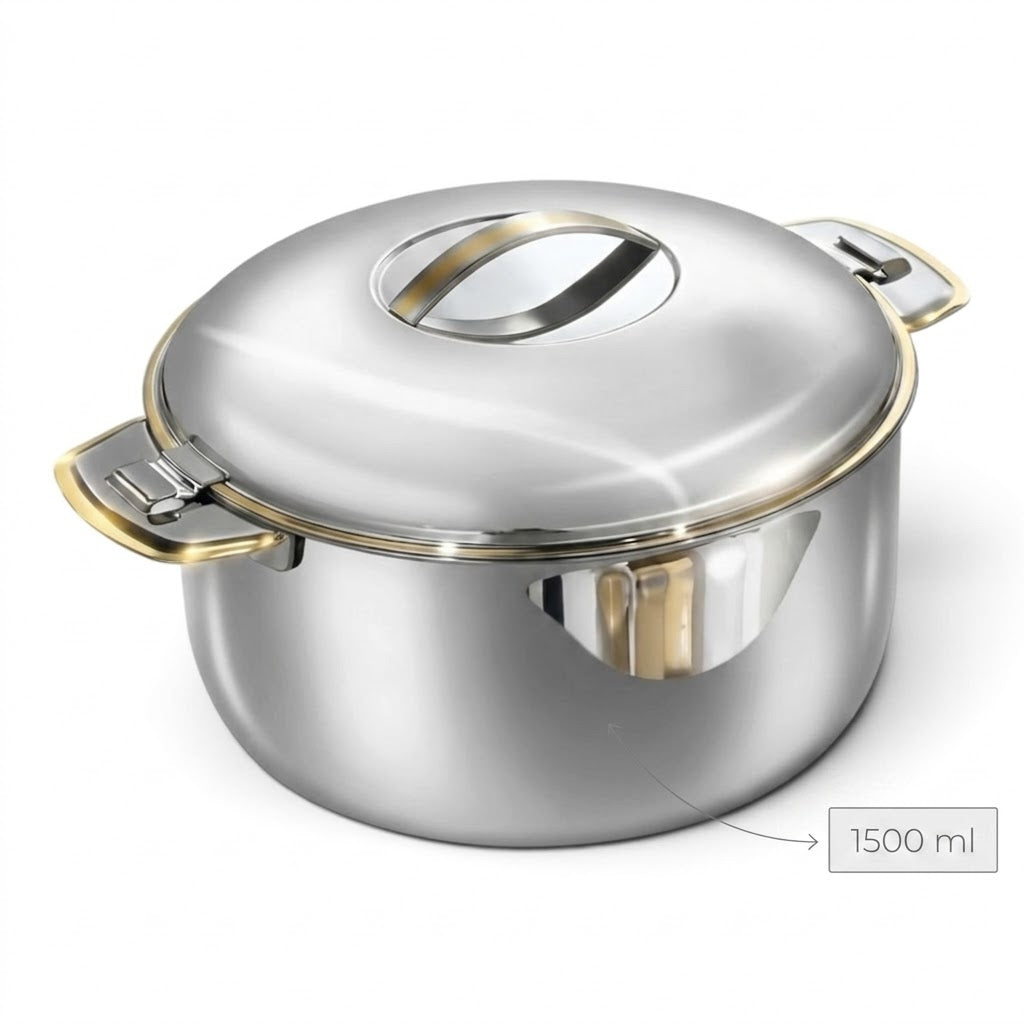 Pradeep Stainless Steel Insulated Hot Pot – 1500 ml