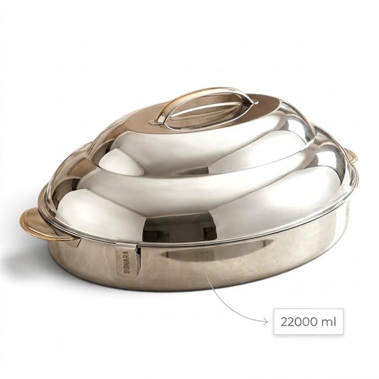 Pradeep Oval Stainless Steel Insulated Hot Pot – 22000 ml