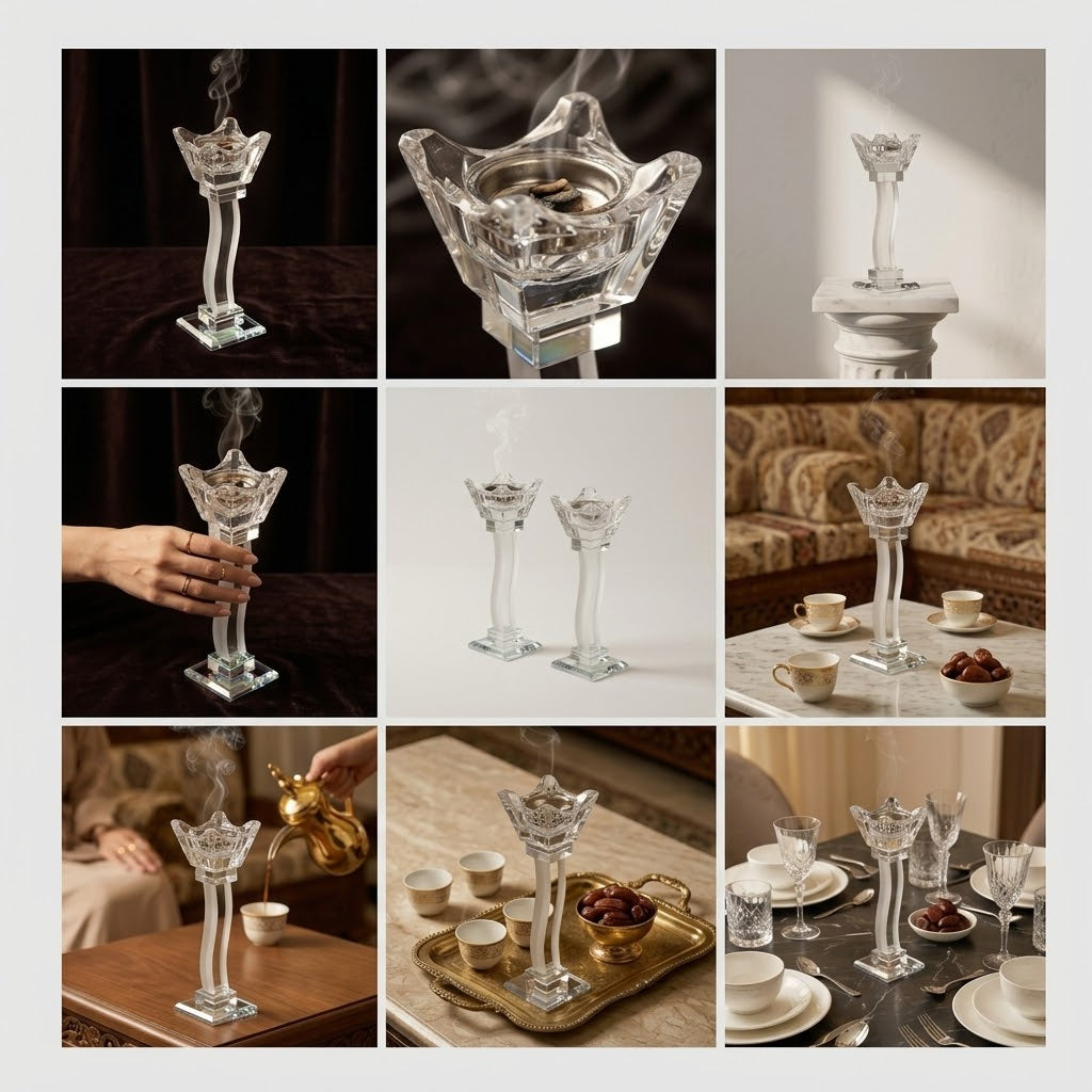 Luxury Crystal Incense Burner (20 cm)
