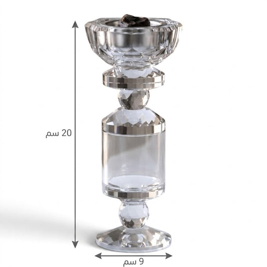 Compact All-Glass Crystal Incense Burner – (S)