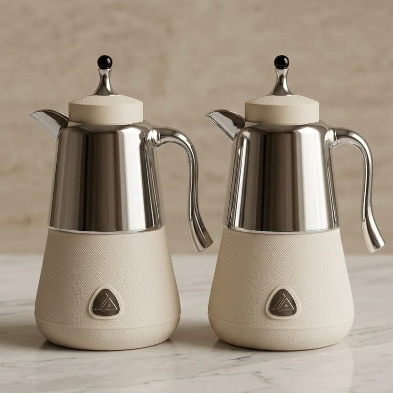 Luxury Lory Silver Tea & Coffee Dallah Set (2 x 1.0L)