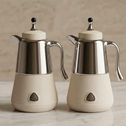 Luxury Lory Silver Tea & Coffee Dallah Set (2 x 1.0L)