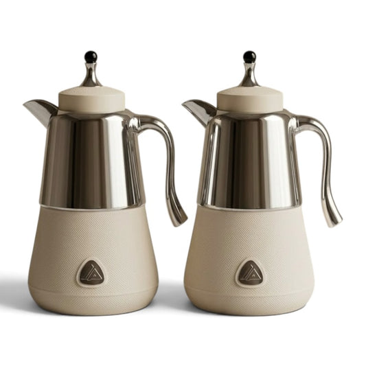 Luxury Lory Silver Tea & Coffee Dallah Set (2 x 1.0L)