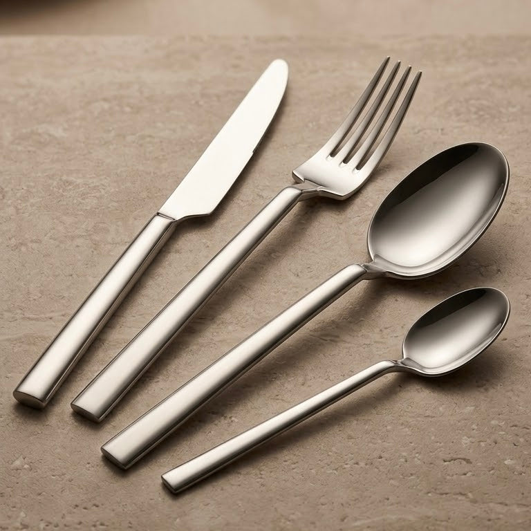ARSHIA 95-Piece Stainless Steel Cutlery Set with Wooden Case
