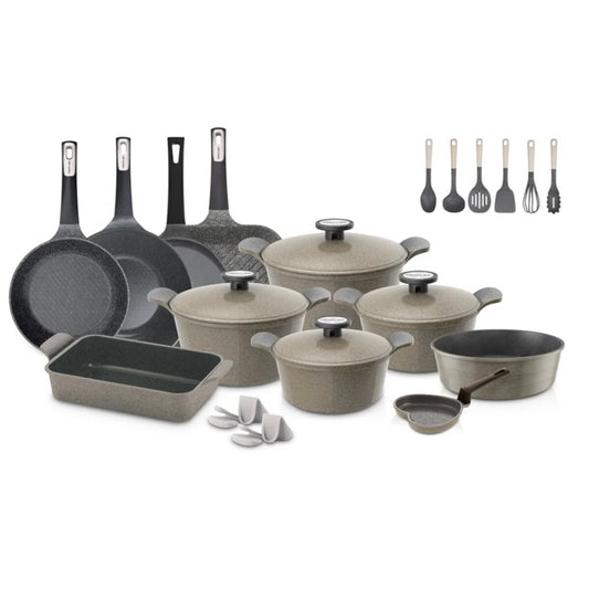 Neoflam Mega Non-Stick Granite Cookware Set (26 Pcs) – Complete Kitchen Master Collection