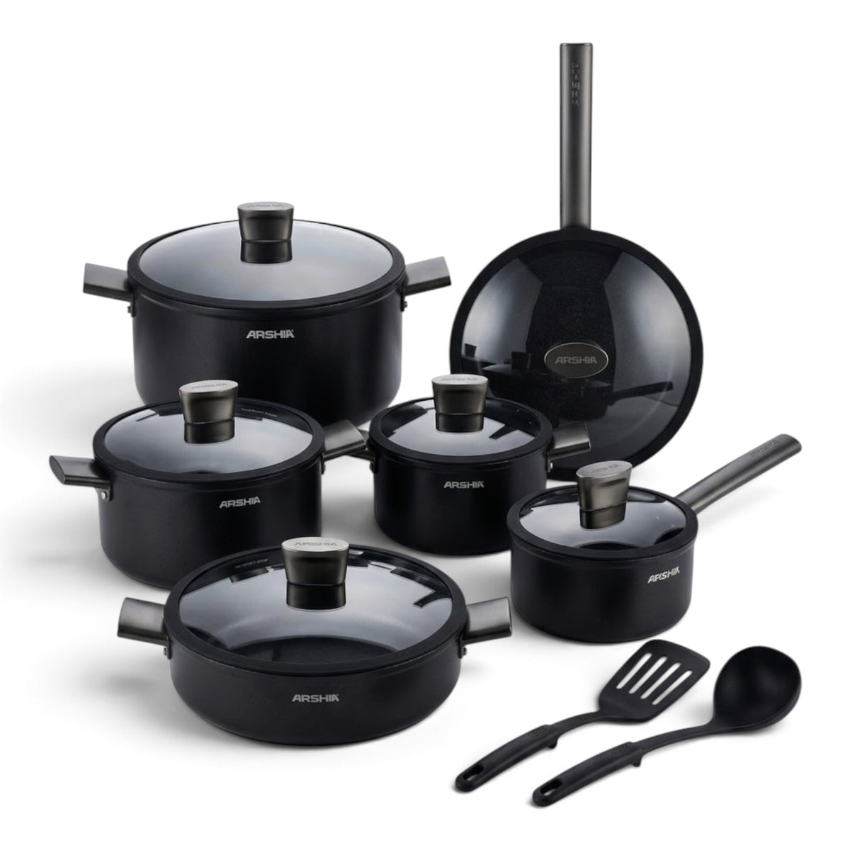 Arshia Forged Cookware Set - 12 Pcs