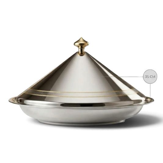 Shadaan Premium Stainless Steel Buffet & Side Dish Server – 35 cm