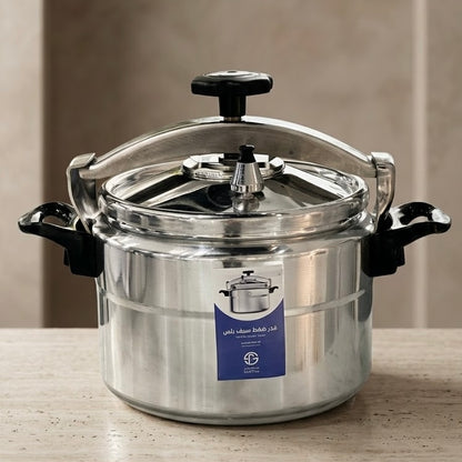 Saif Plus Aluminum Pressure Cooker 9L – Family Size Banquet & Camping Pot - Mawaeen