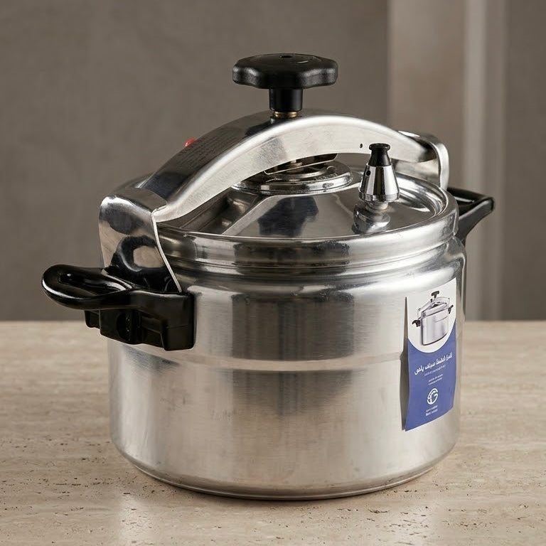 Saif Plus Aluminum Pressure Cooker 9L – Family Size Banquet & Camping Pot - Mawaeen