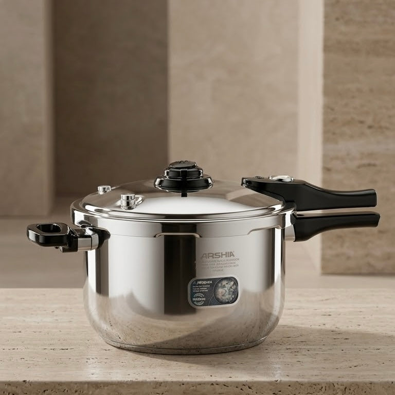 ARSHIA Stainless Steel Pressure Cooker 26 cm – High-Performance Quick & Healthy Cooking Pot - Mawaeen