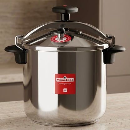 magefesa cooker 12L  star12 113Magefesa Stainless Steel Pressure Cooker 12L – Large Capacity Heavy-Duty Banquet Pot0748 - Mawaeen
