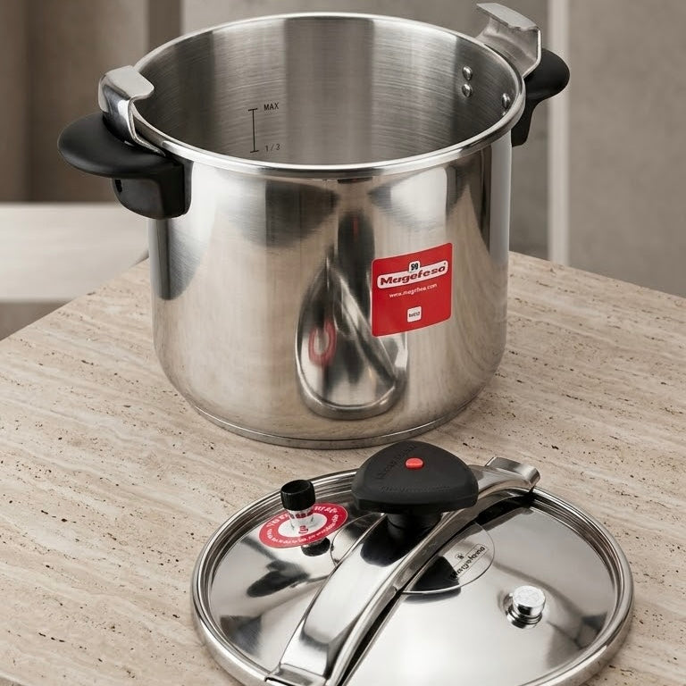 magefesa cooker 12L  star12 113Magefesa Stainless Steel Pressure Cooker 12L – Large Capacity Heavy-Duty Banquet Pot0748 - Mawaeen
