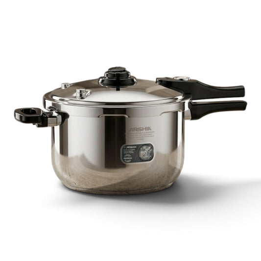 ARSHIA Stainless Steel Pressure Cooker 26 cm – High-Performance Quick & Healthy Cooking Pot - Mawaeen