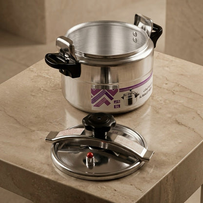 AL-RAHLAT Aluminum Pressure Cooker 3L – Compact Camping & Fast Cooking Pot