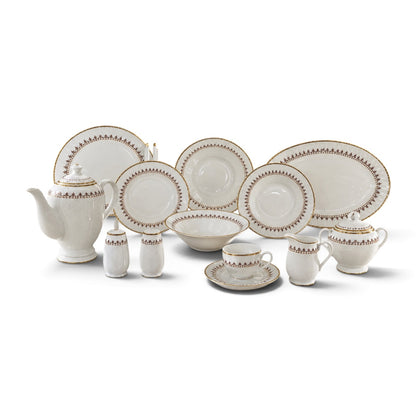 طقم عشاء ٥١ قطعة ذهبي - gc11800a