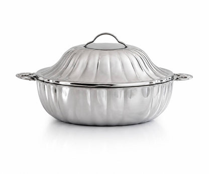 PRADEEP Diyara Silver Hot Pot 3500 MML - Stainless Steel Food Warmer