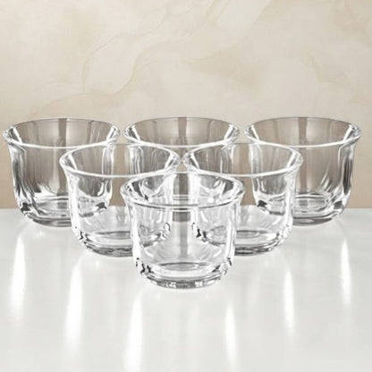 Al Marjan 21 Pieces Tea & Coffee Set, Matt Nickel & Matt Gold