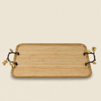 Rose Gold Tea & Coffee Hospitality Set with Blush Cawa Cups, Wooden Tray & Floral Accent