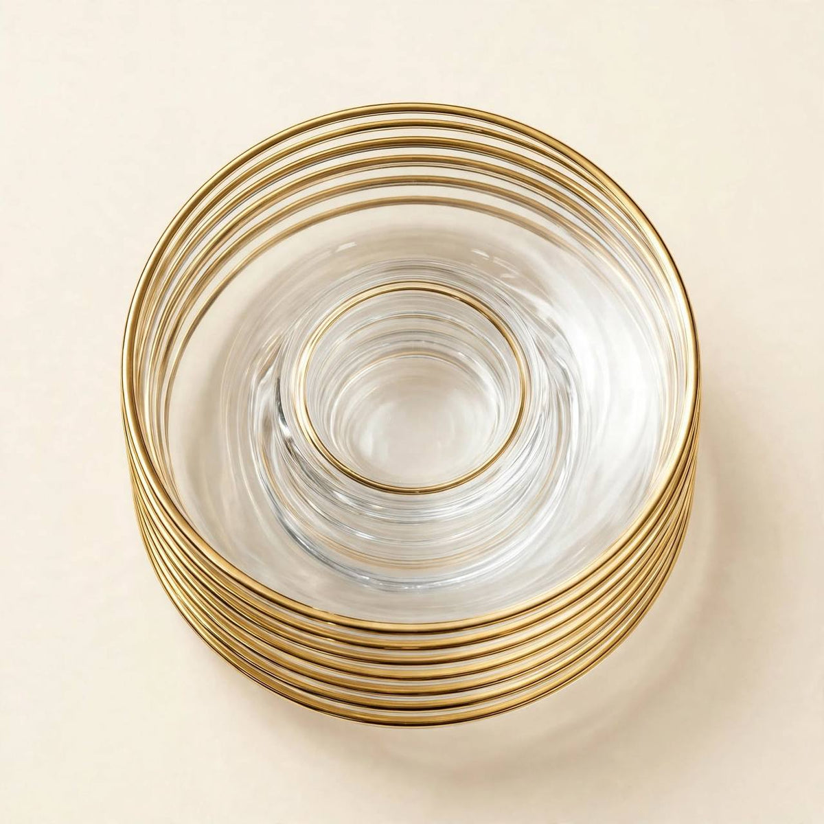 Royal Gold & Crystal Cut Tea & Coffee Hospitality Set with Custom Palm-Tree Acrylic Organizer Tray, Sugar Pot & Date Bowls