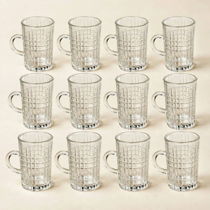 Minimalist White & Chrome Tea & Coffee Hospitality Set with Patterned Tray, Crystal Sugar Pot & Floral Centerpiece